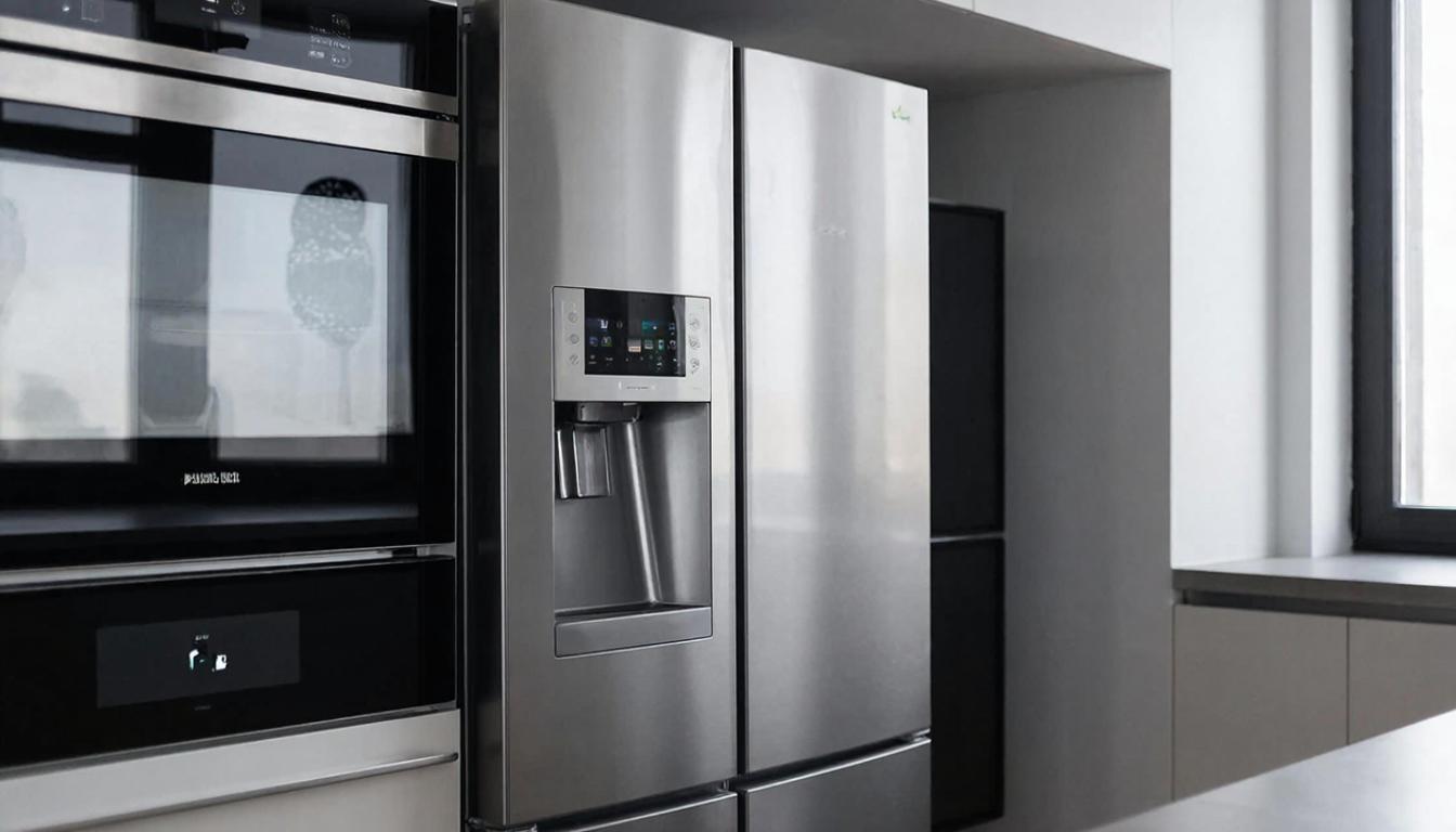 Фото холодильника управляемого ИИ в Умном доме в статье Дом под управлением искусственного интеллекта: реальные сценарии и скрытые риски