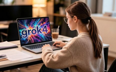 Девушка пользуется нейросетью grok-4 в статье Структурированный анализ архитектуры и функциональных возможностей нейронной сети Grok-4